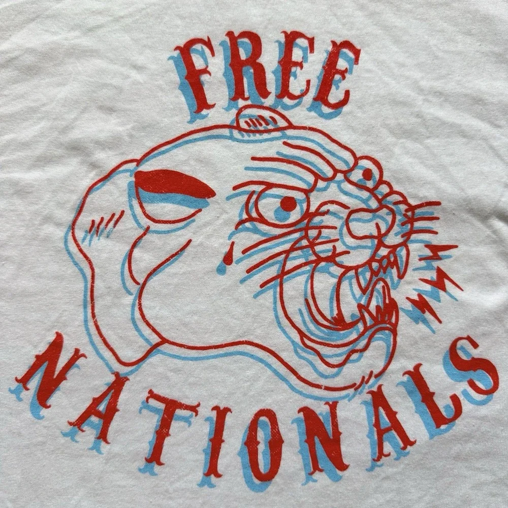 Free Nationals Malibu Tour 2024 Cotton T Shirt American Apparel 1301 White Small